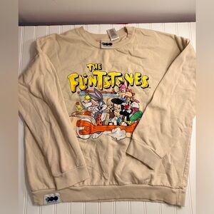Warner Bros. The Flintstones Beige Sweatshirt